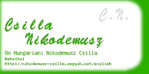 csilla nikodemusz business card